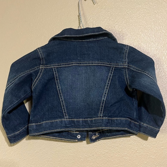 The Children's Place Blue Jean Jacket Classic Style Girls 12-18Mos - Picture 5 of 11